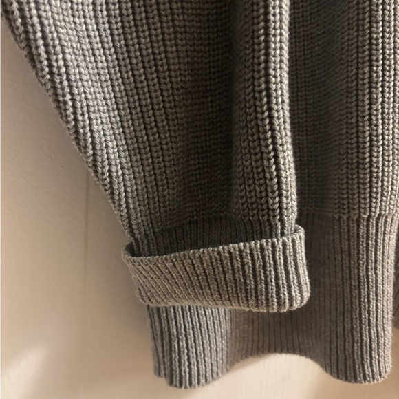 Outerknown Grey Oversized Women's Cabin Cardigan Cotton Baby Alpaca Blend - Picture 5 of 5